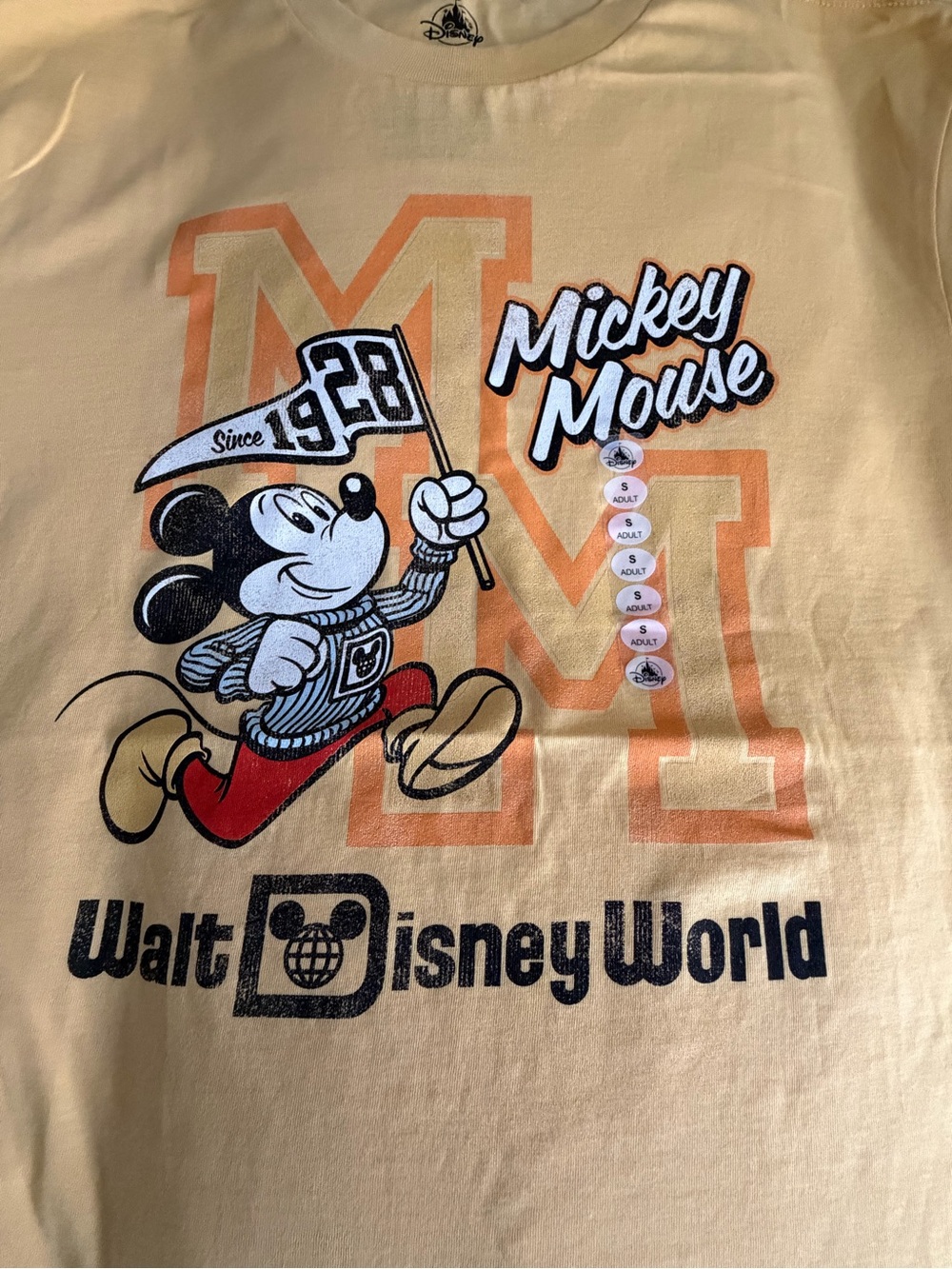 Disney Yellow Mickey Graphic Tee